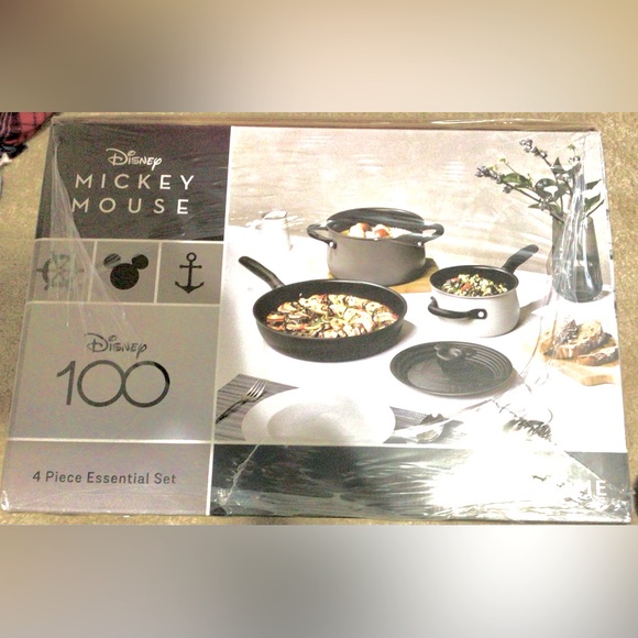 Disney 100 Steamboat Willie Edition 4-pc. Essential Cookware Set